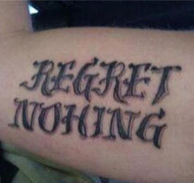 Tattoo with Incorrect Spelling